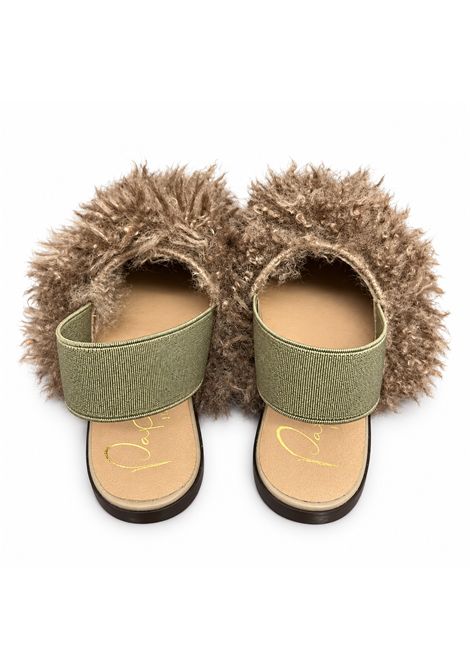 Sabot in ecopelliccia ELI 1957 | 40040PIEL FUR MARABA MARRON